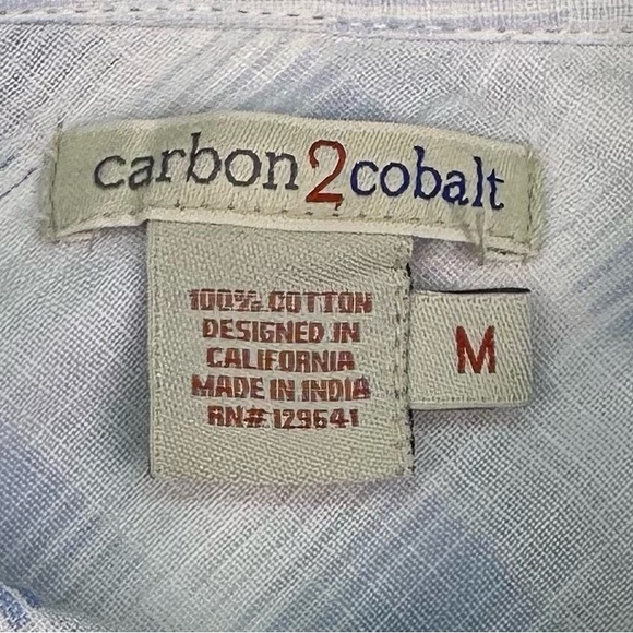 Light Blue and White Plaid Button-Up Shirt - Picture 5 of 9